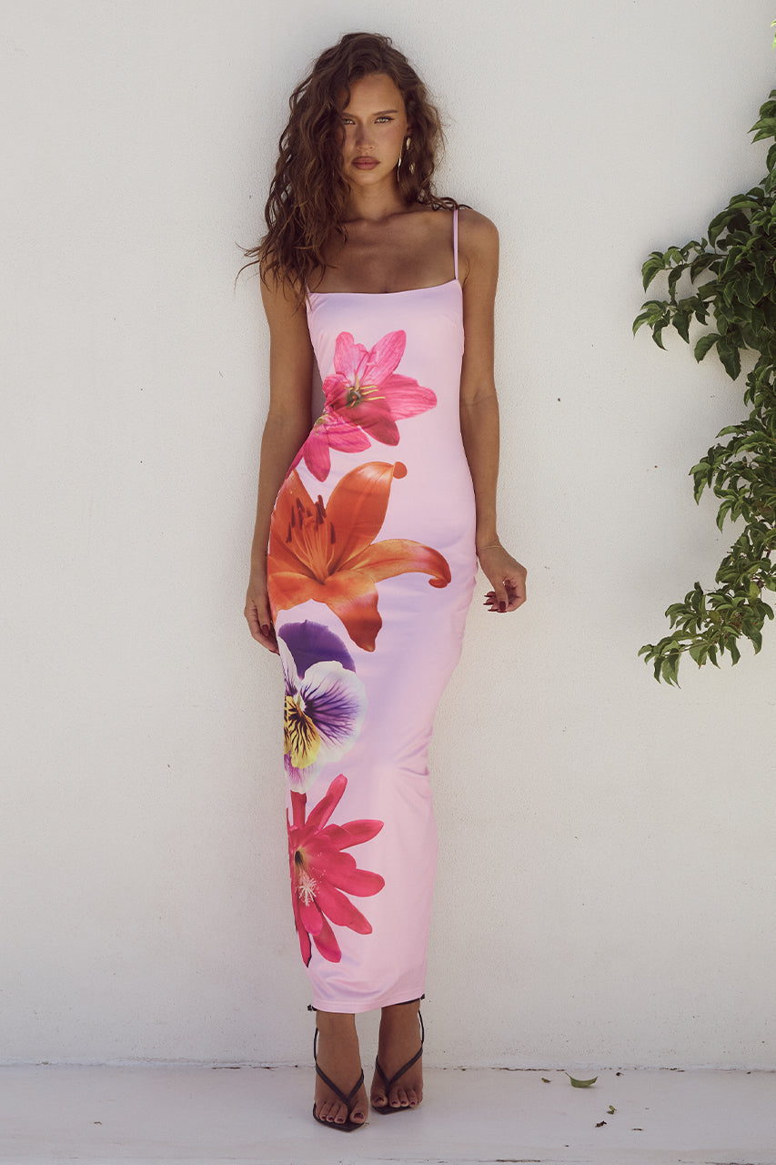 Vestido Longo Floral - Tulip