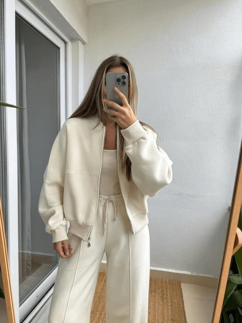 Conjunto de Moletom em Algodão