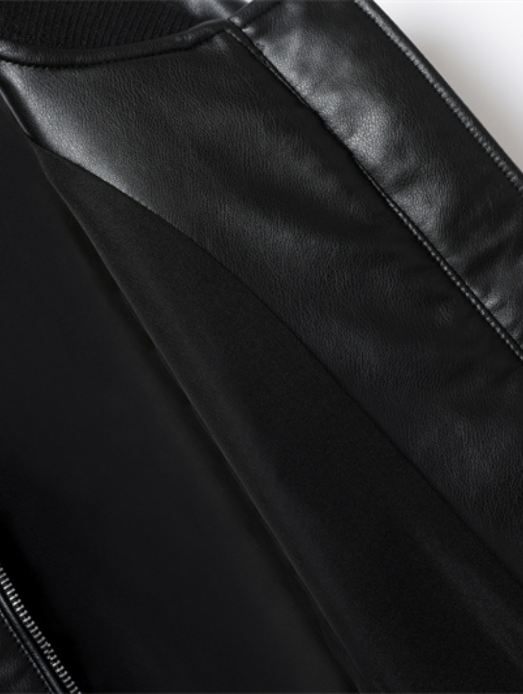 Jaqueta Bomber de Couro Sintético