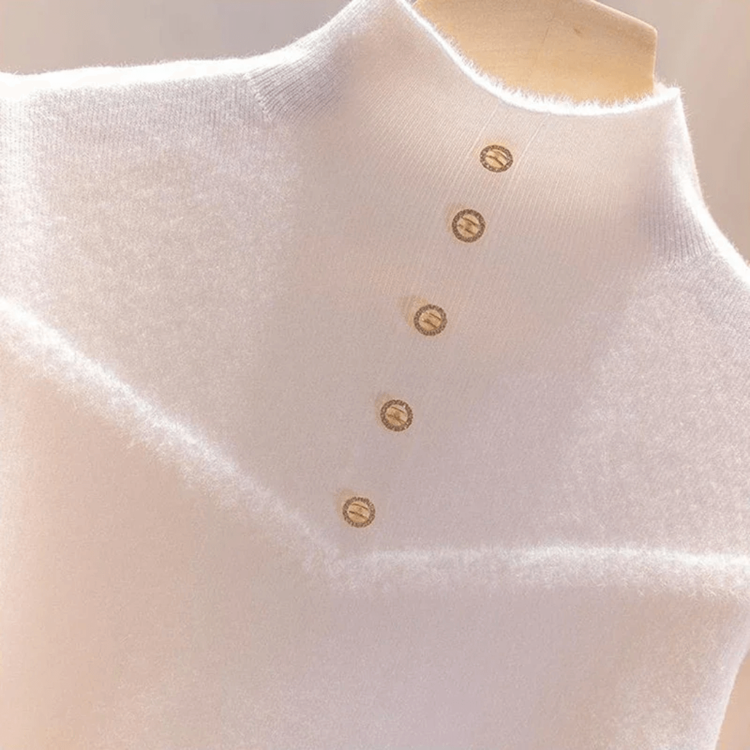 Suéter Peluciado com Botões - Touch