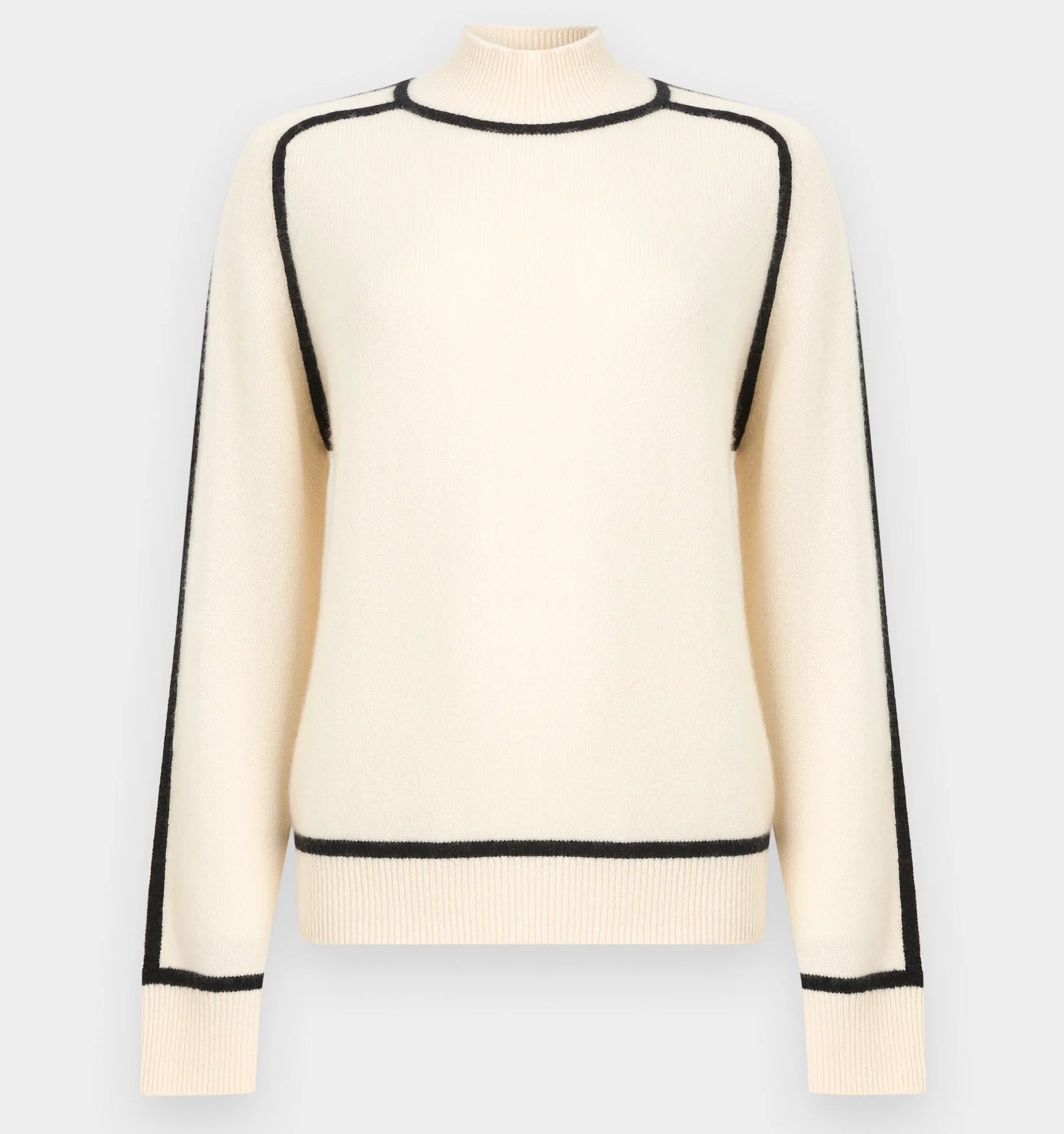 Suéter Feminino Gola Alta Cashmere Oversized – Nina