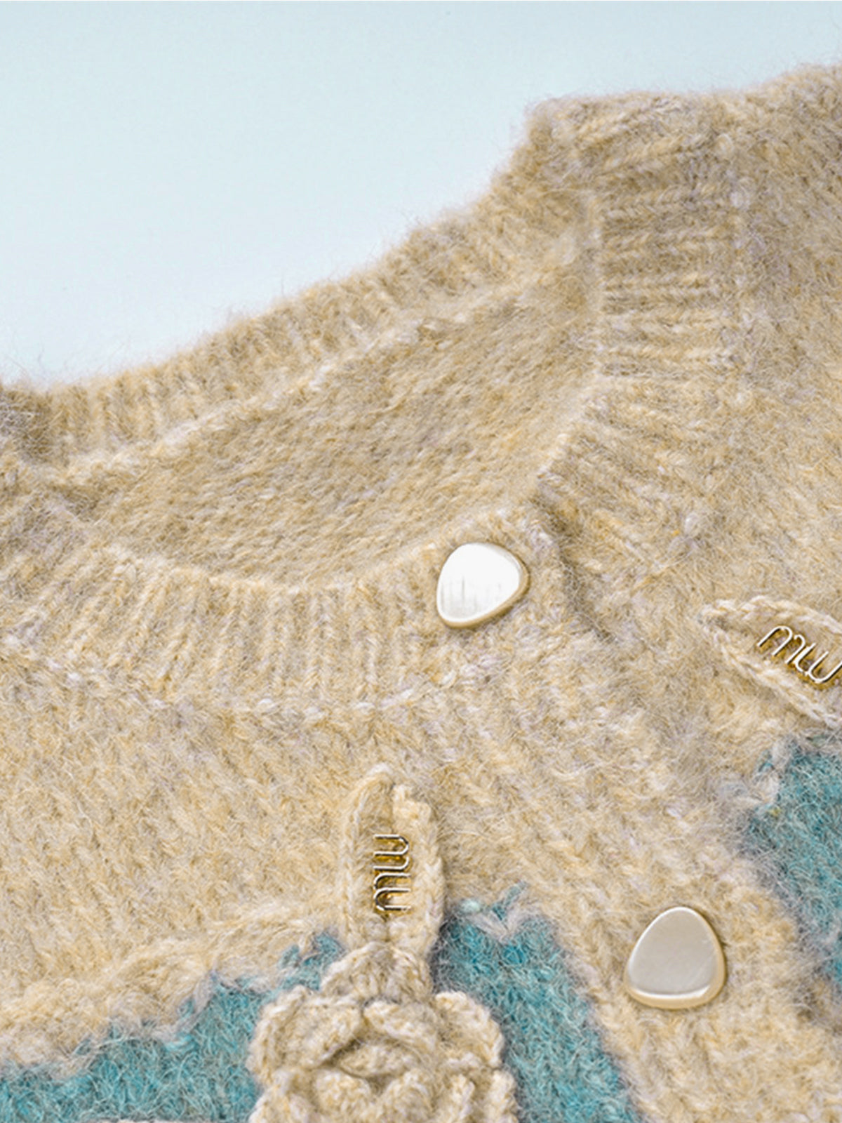 Cardigan de Crochê com Flores