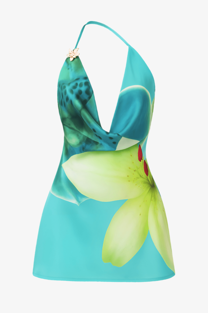 Vestido Floral Azul - Arizona