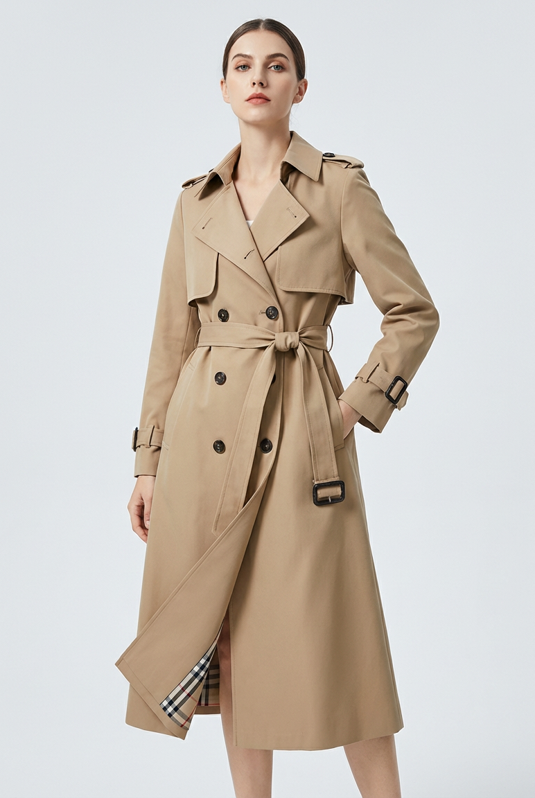 Casaco Longo Trench Classic