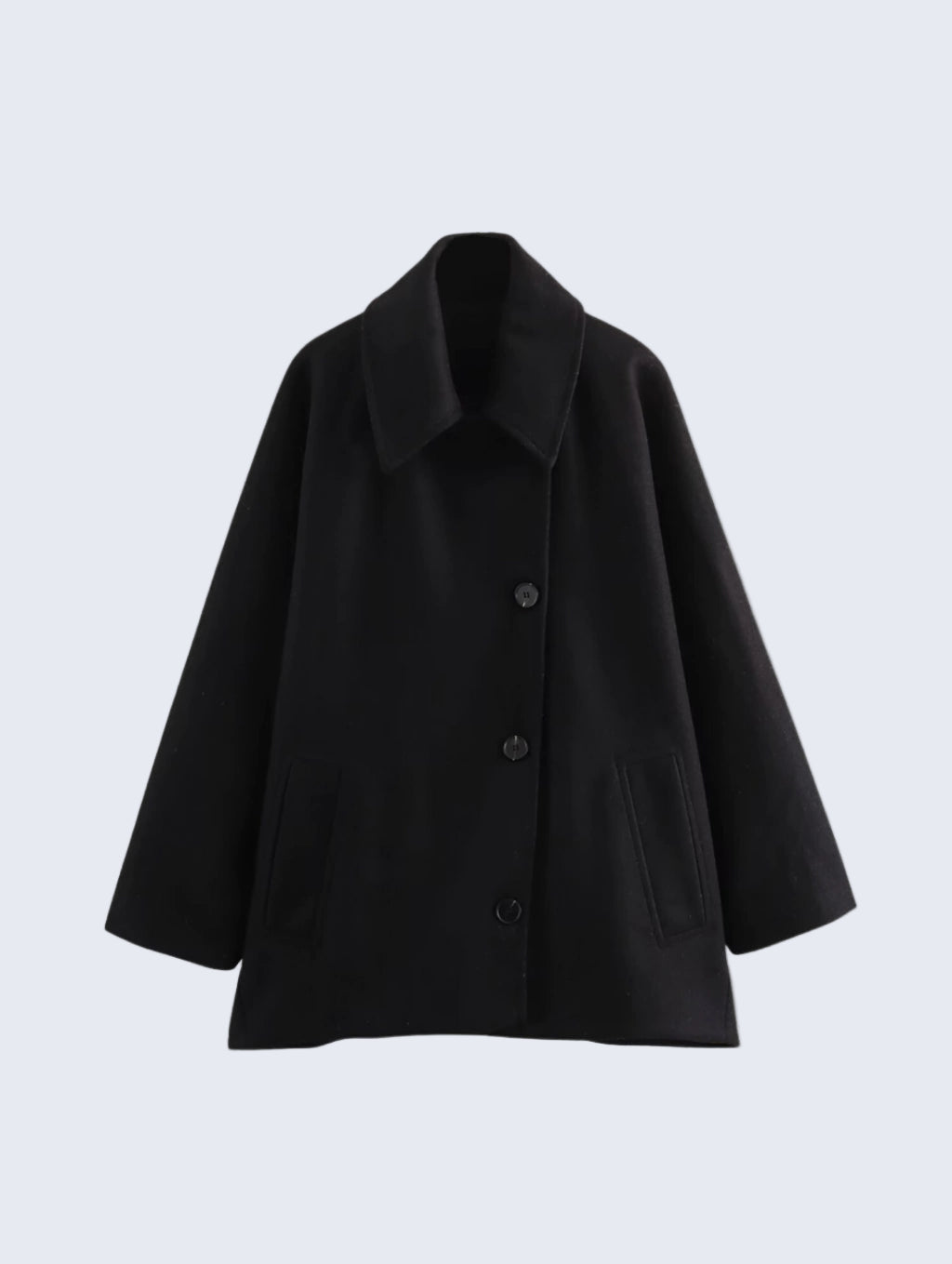 Casaco Oversized com Mangas Estilo Morcego