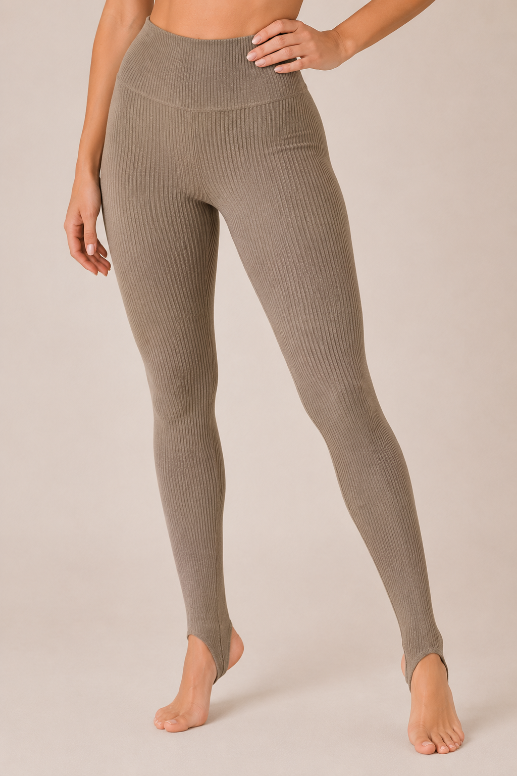 Legging Feminina Canelada Cintura Alta com Pézinho – Mila