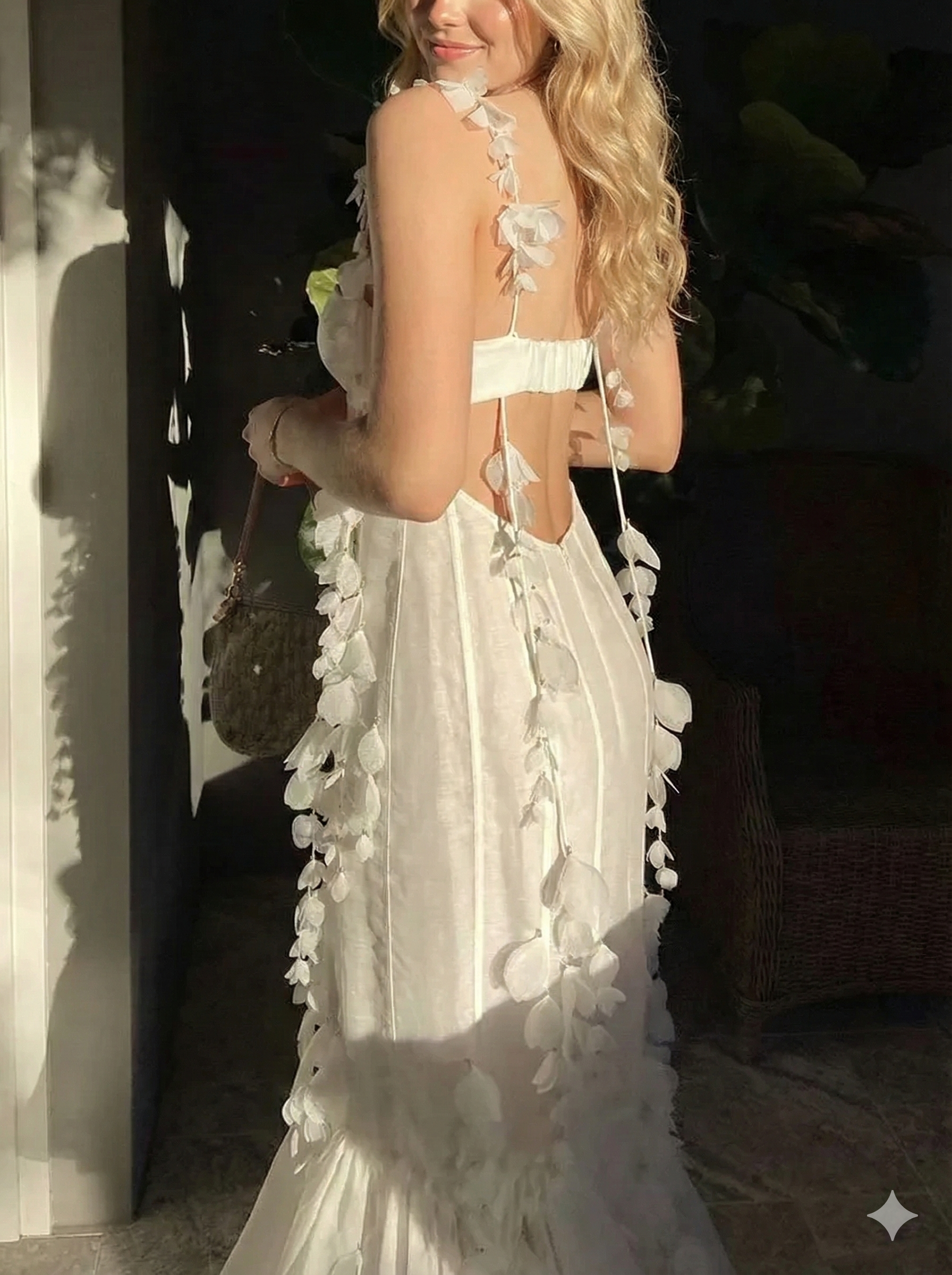 Vestido Longo em Tule Bordado - Florale