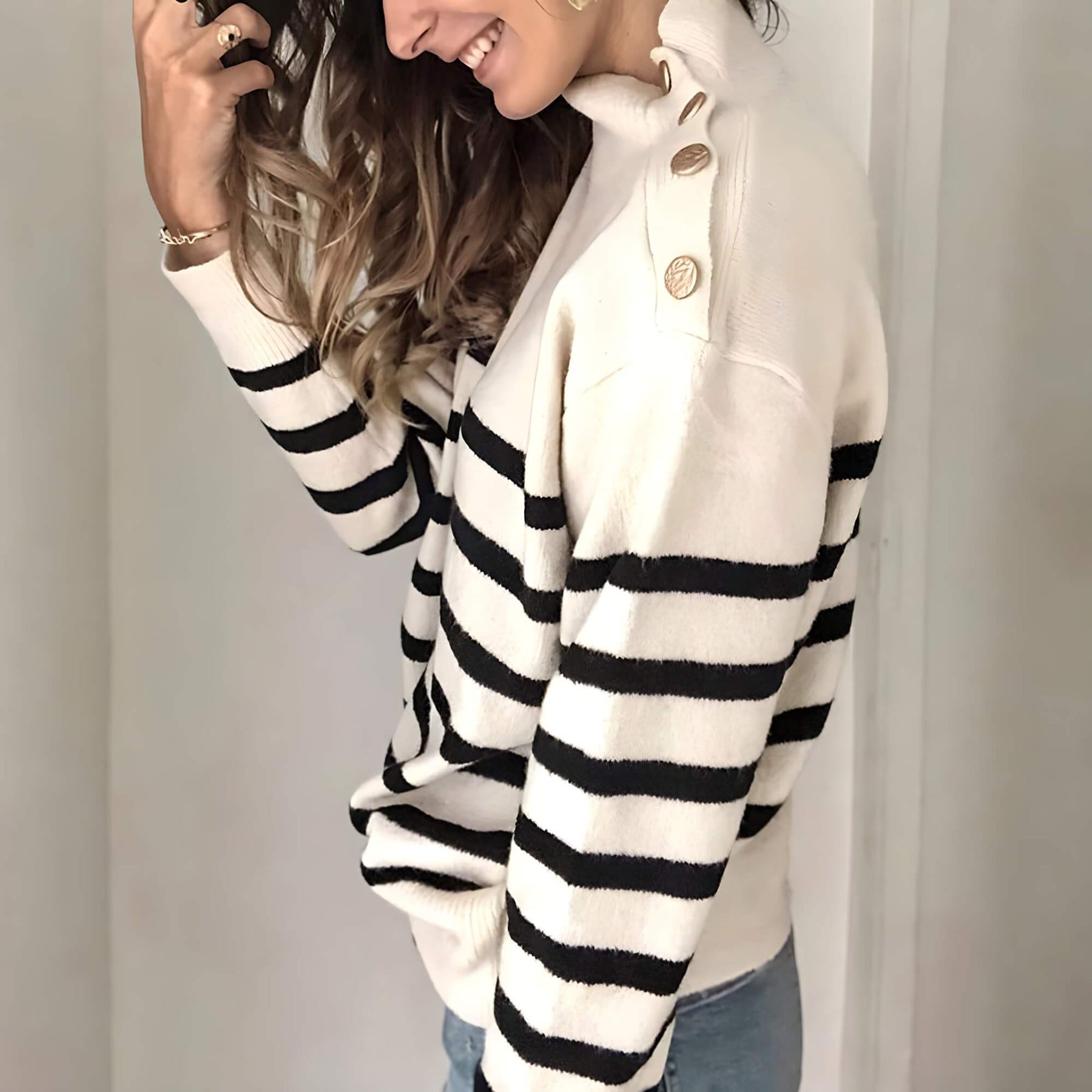 Suéter Listrado Maria