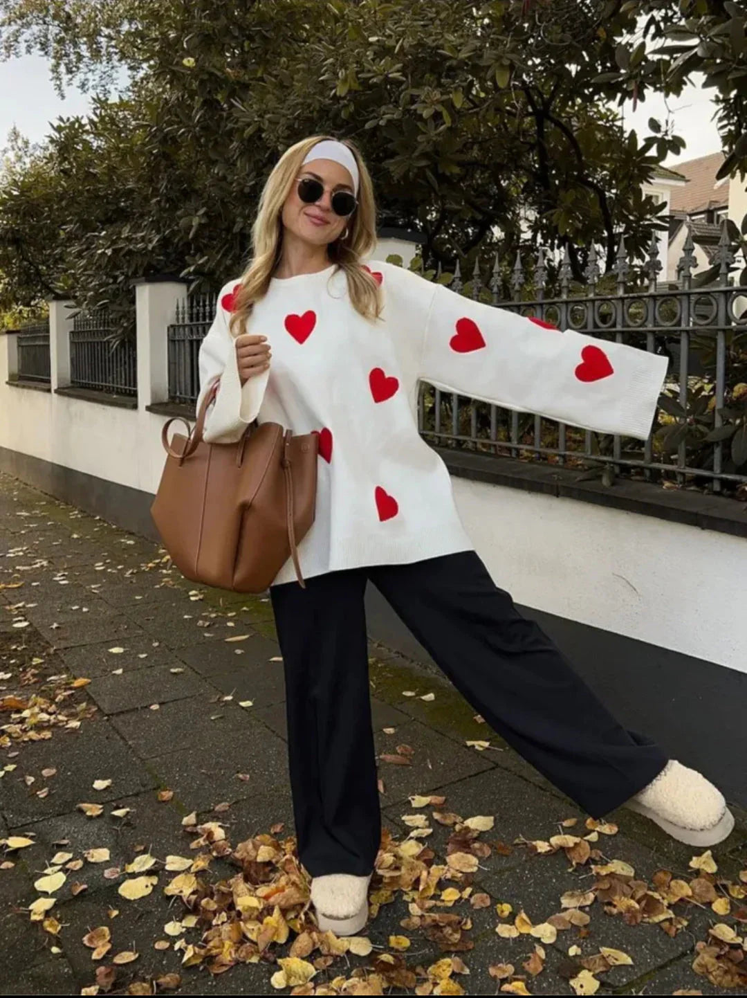 Suéter em Algodão - Coração