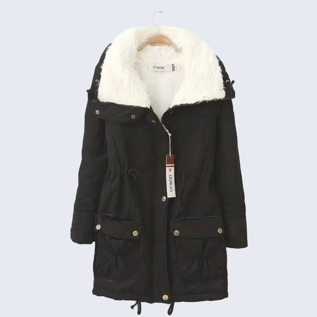 Jaqueta Parka Peluciada Impermeável