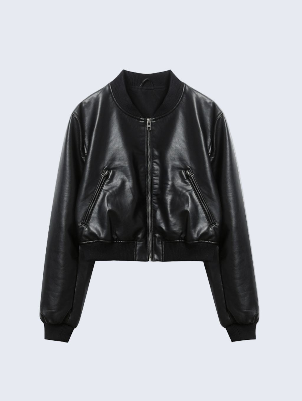 Jaqueta Bomber de Couro Sintético - Brunelle