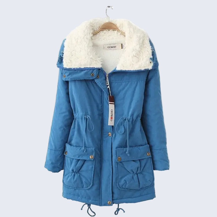 Jaqueta Parka Peluciada Impermeável