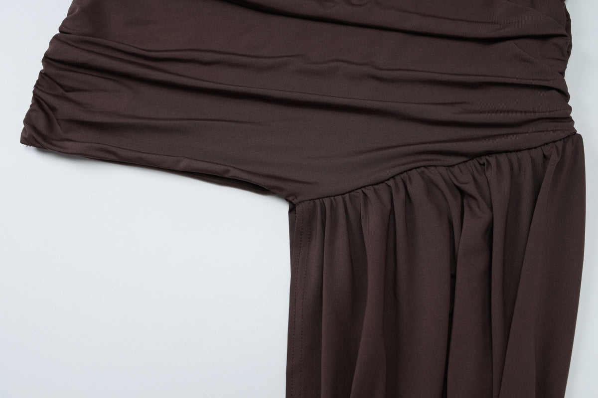 Vestido Curto de Festa com Fenda - Noir Flow