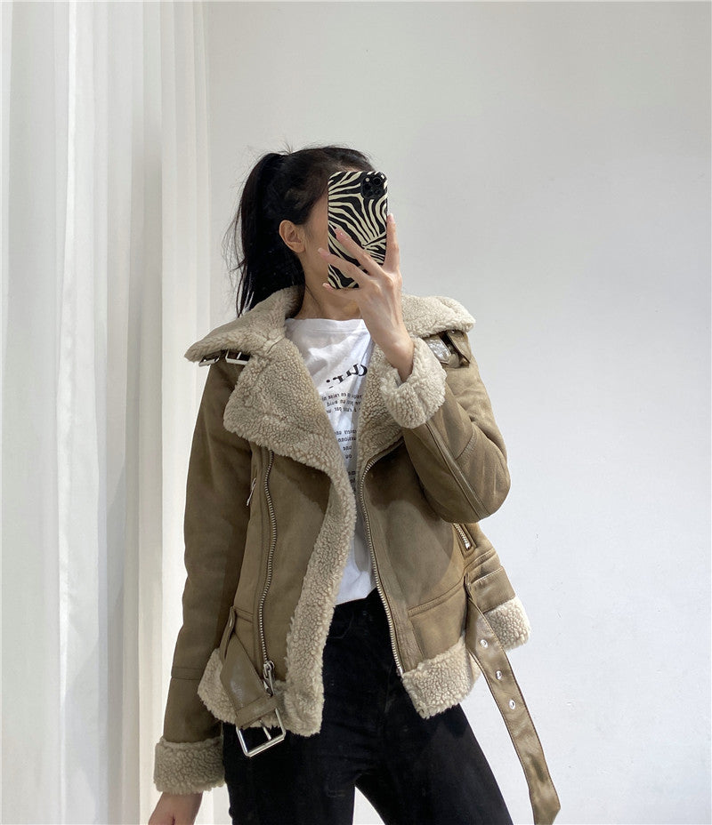 Jaquetas jaqueta lã Jaqueta Feminina Marcelle Jaqueta Feminina Em Couro jaqueta feminina couro jaqueta de lã jaqueta de inverno jaqueta de couro feminina jaqueta de couro jaqueta couro jaqueta casacos e jaquetas