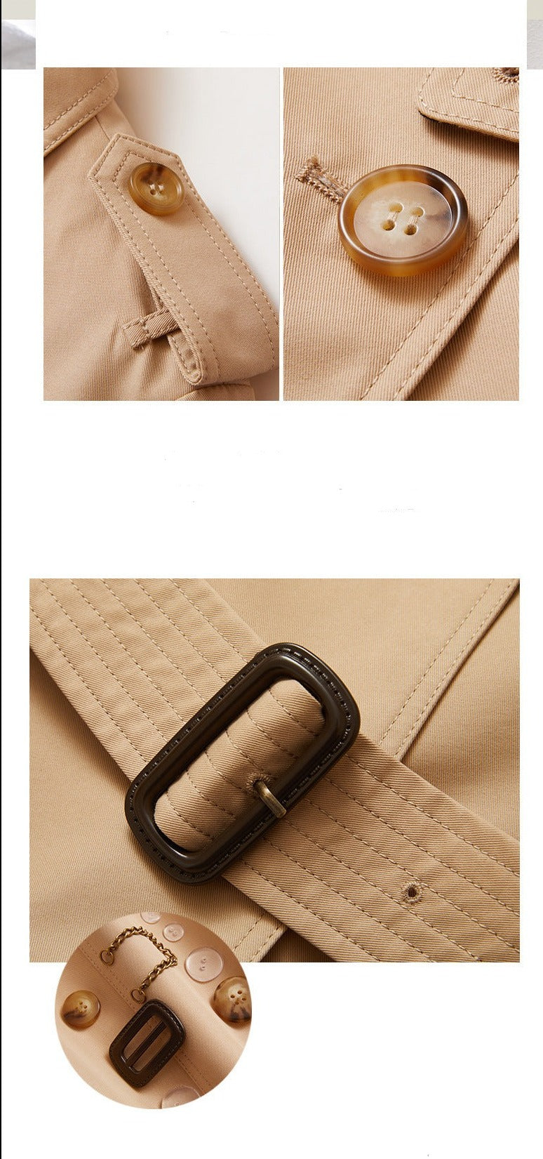 Casaco Longo Trench com Cinto