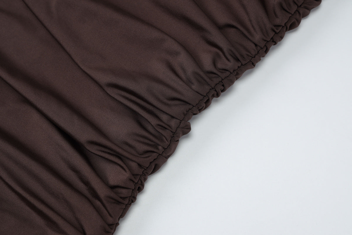 Vestido Curto de Festa com Fenda - Noir Flow