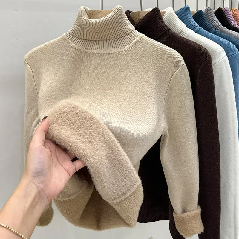 suéter peluciado Suéter sueter peluciado feminino gola alta