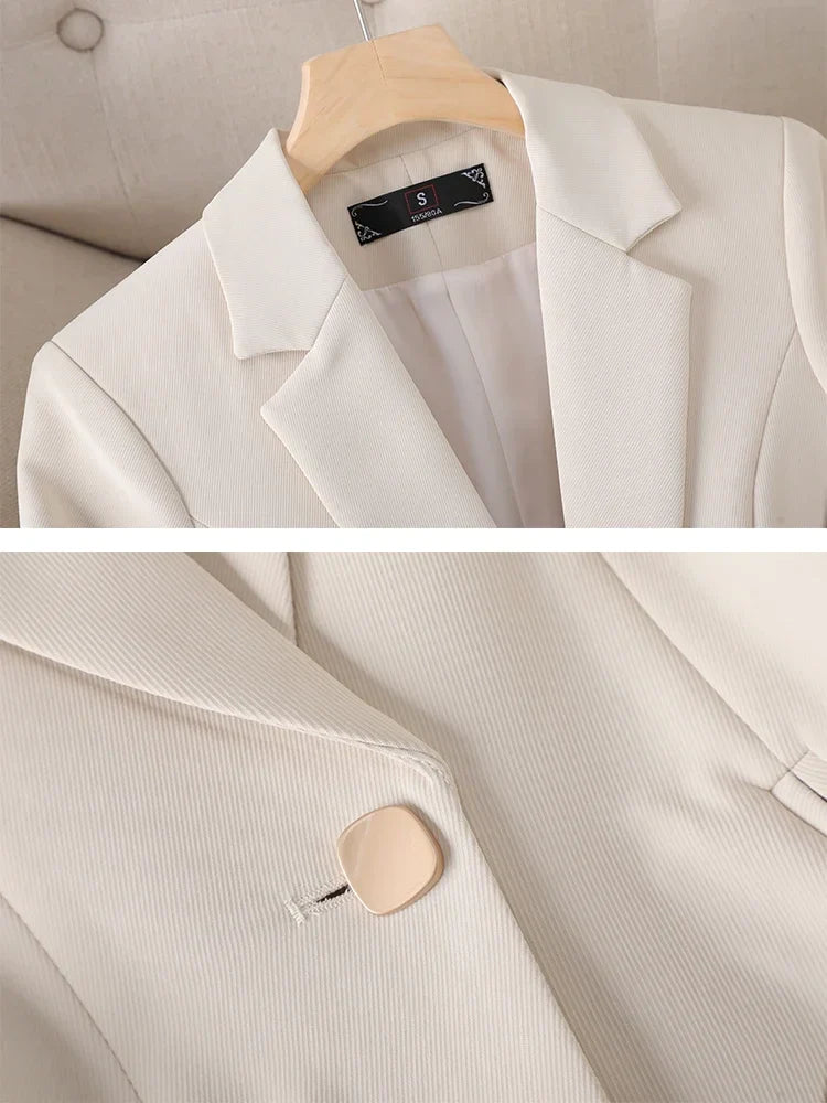 Blazer Feminino Alfaiataria Acinturado com Forro – Catarina