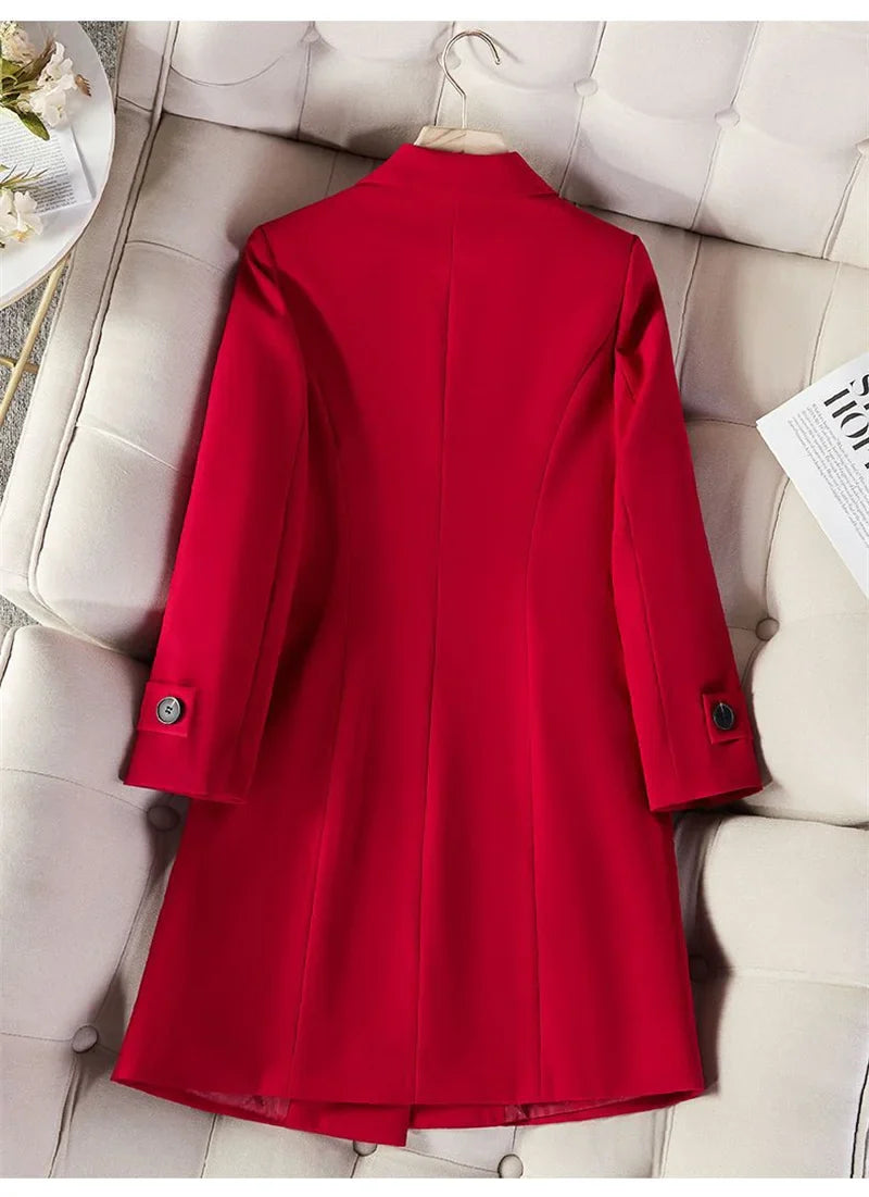 Blazer Alfaiataria Feminino Alongado com Forro Matelassê – Valentina