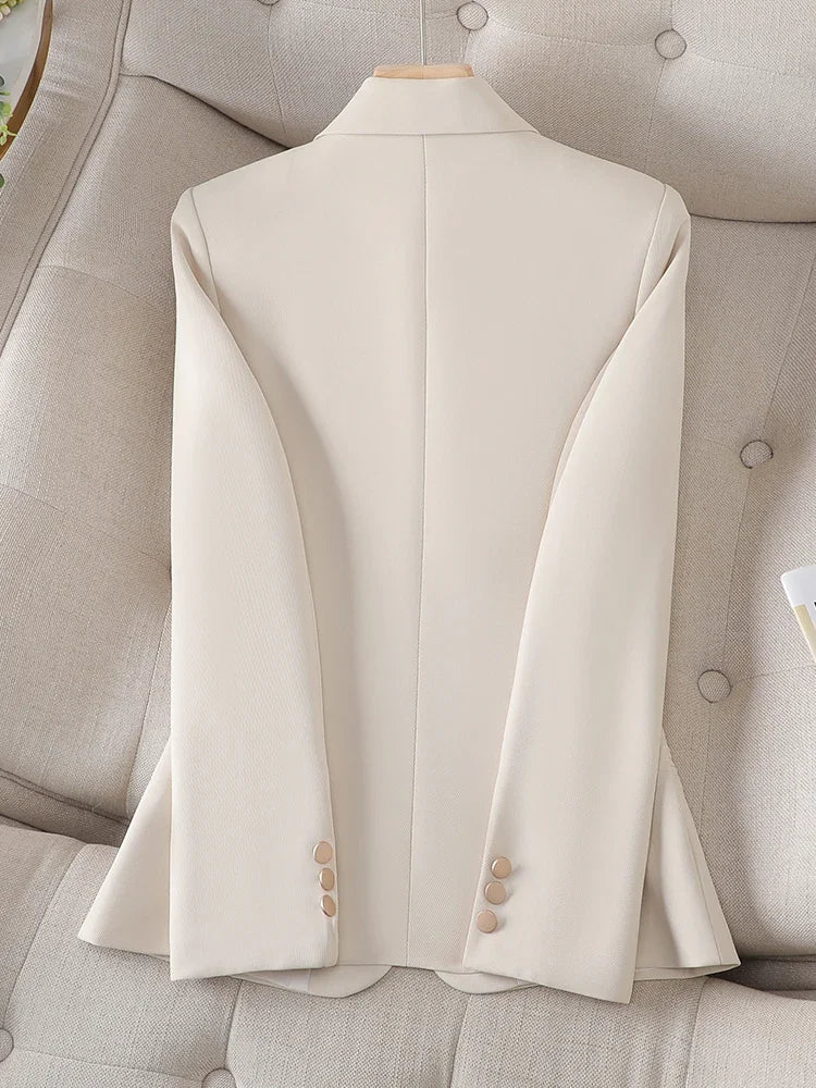 Blazer Feminino Alfaiataria Acinturado com Forro – Catarina