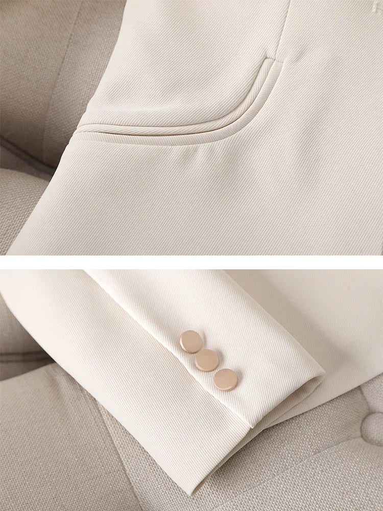 Blazer Feminino Alfaiataria Acinturado com Forro – Catarina