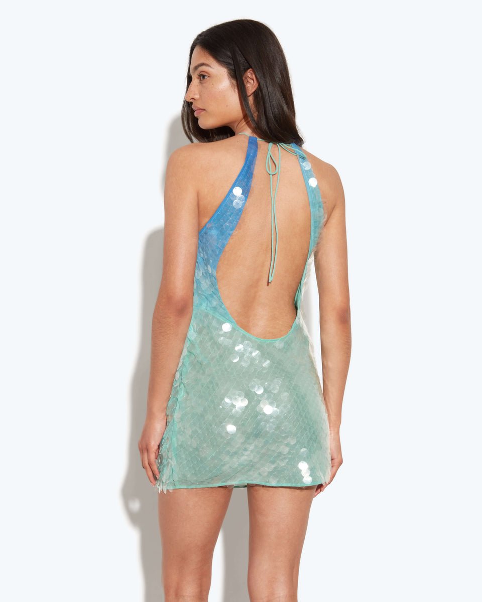 Vestido Curto com Decote Halter - Larosses