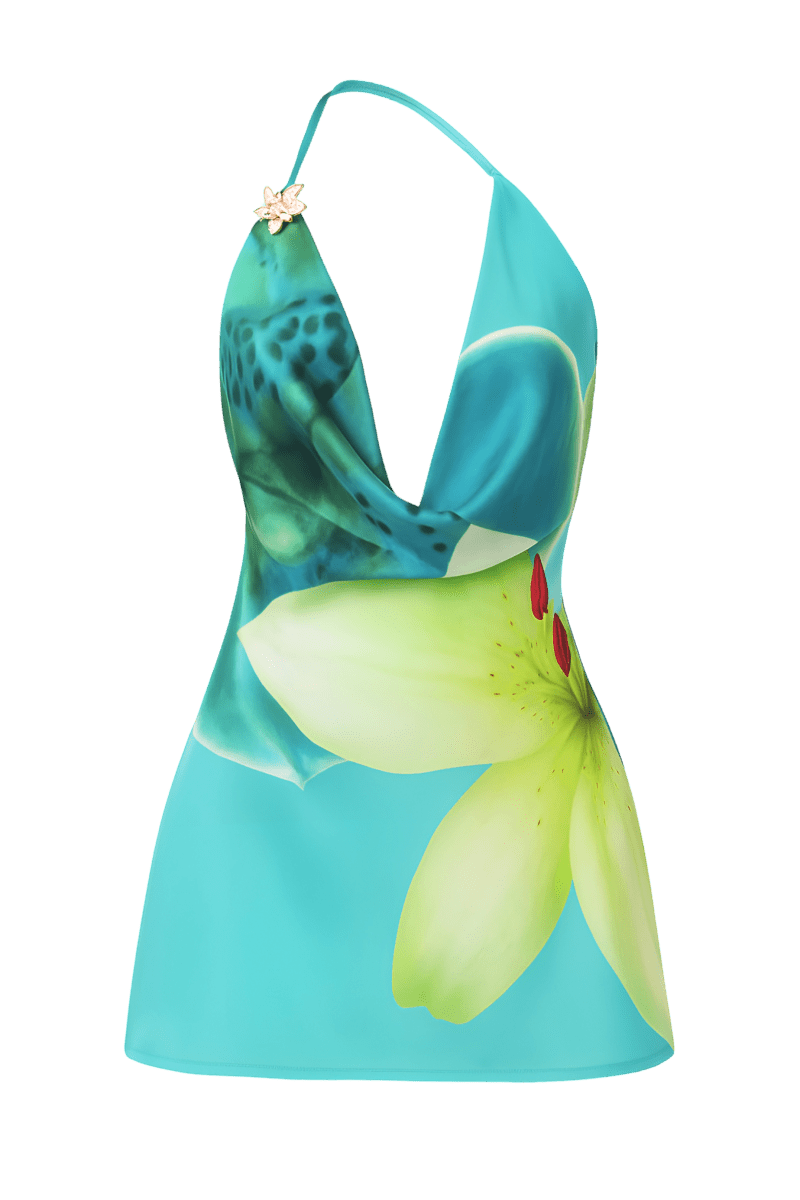 Vestido Floral Azul - Arizona