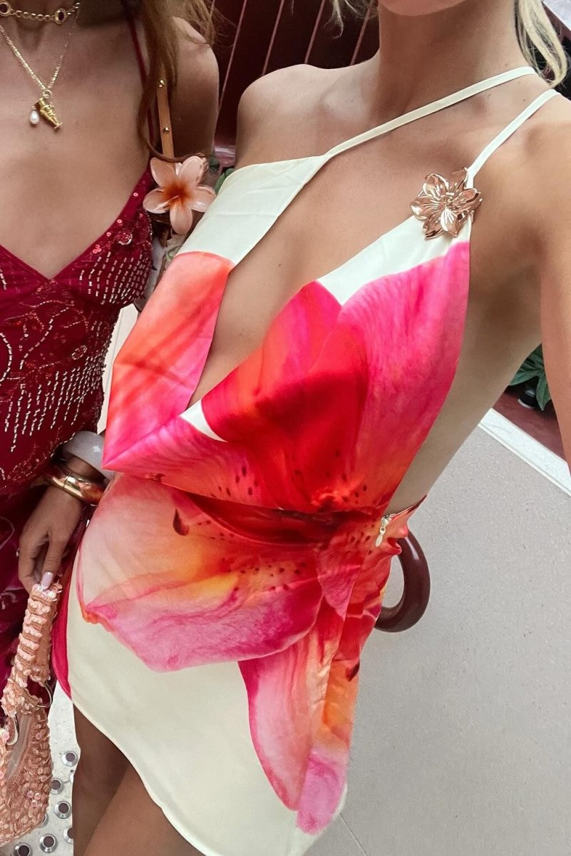 Vestido Floral Rosa - Arizona