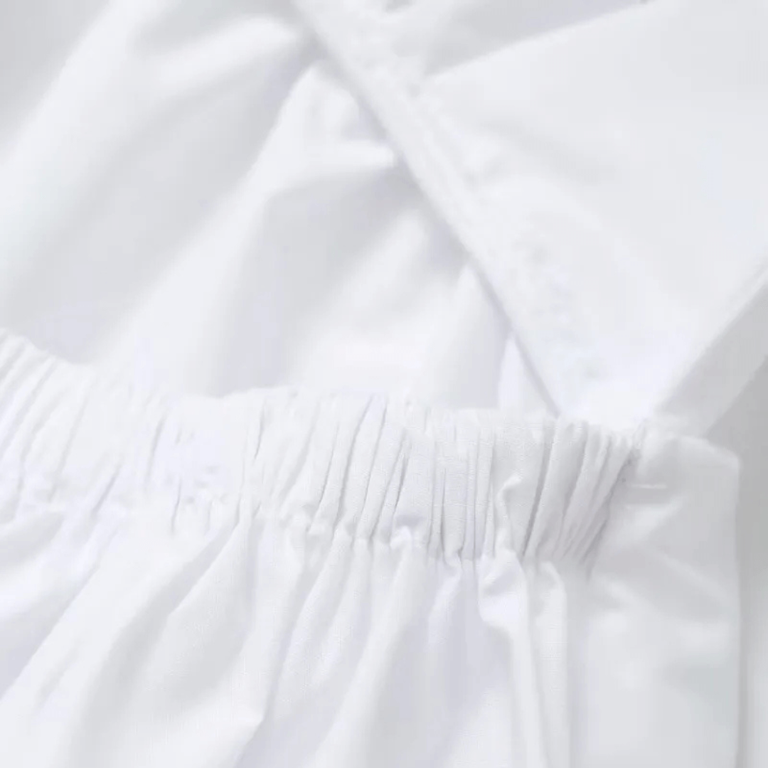 Vestido Longo Branco Decotado - Aura