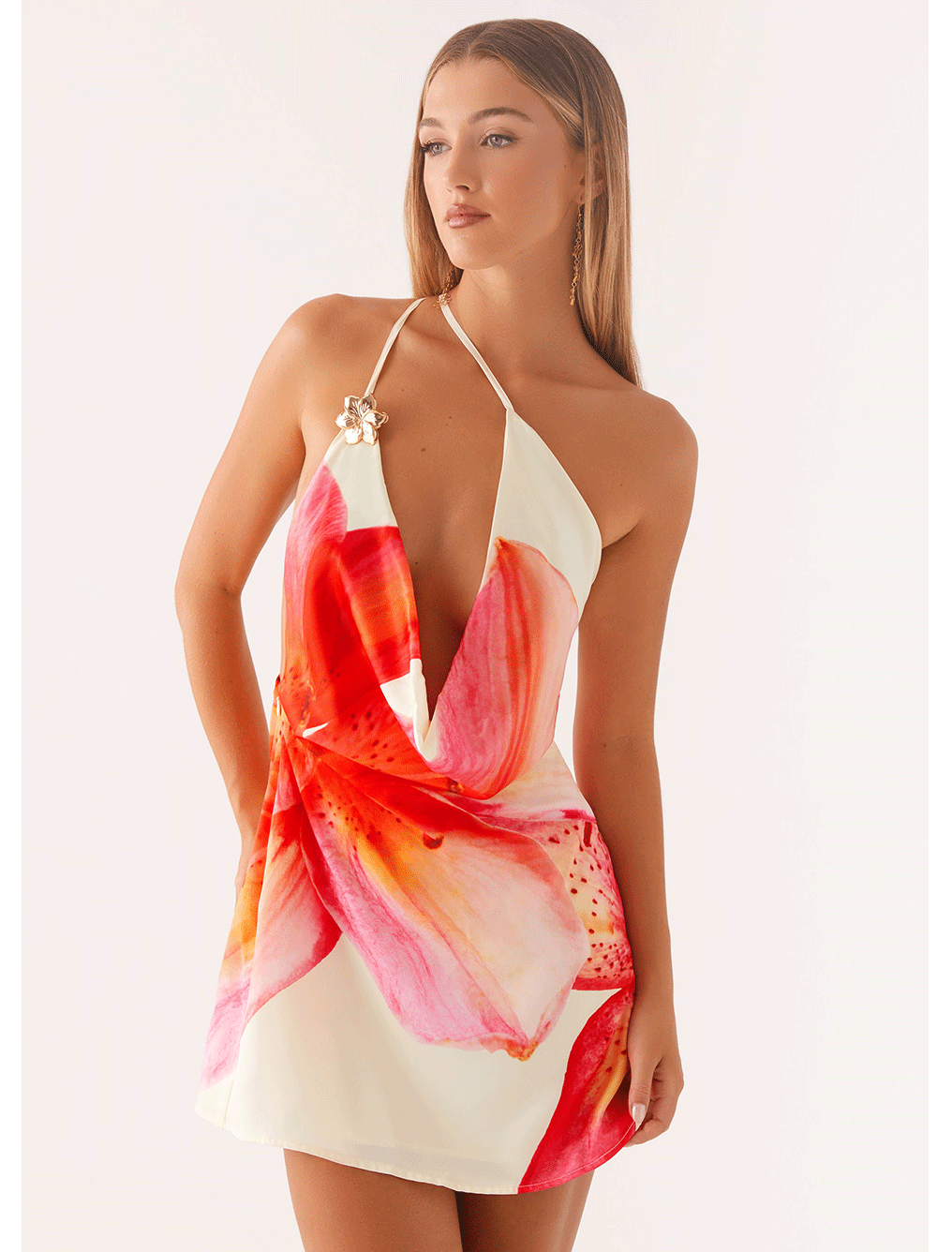 Vestido Floral Rosa - Arizona