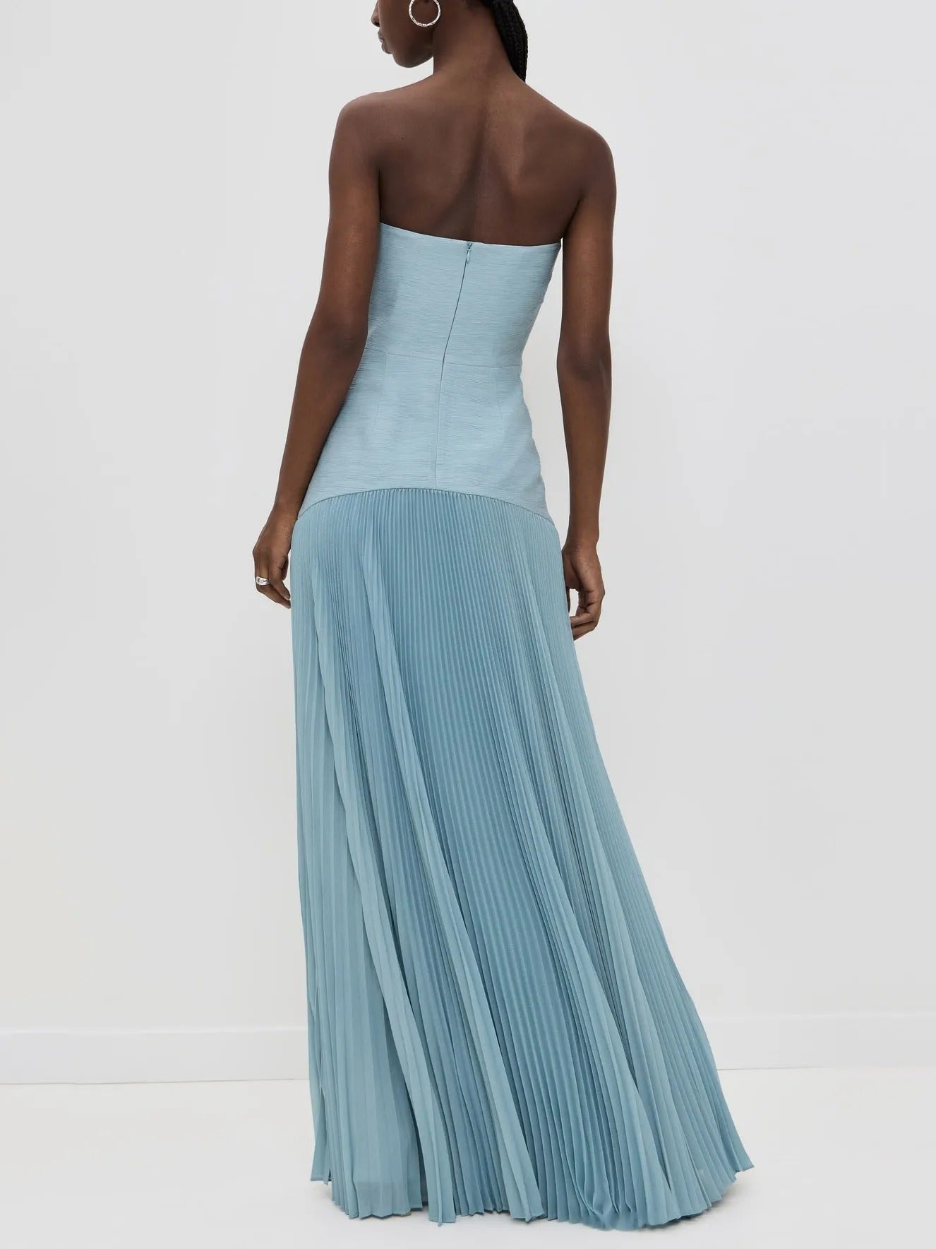 Vestido Feminino Longo Tomara que Caia Canelado Plissado – Provence