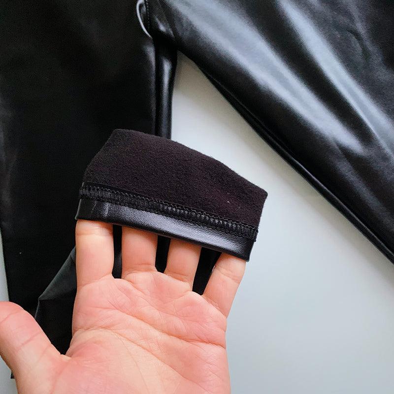 Calça Legging Flanelada Tendência Para o Inverno - Elegance