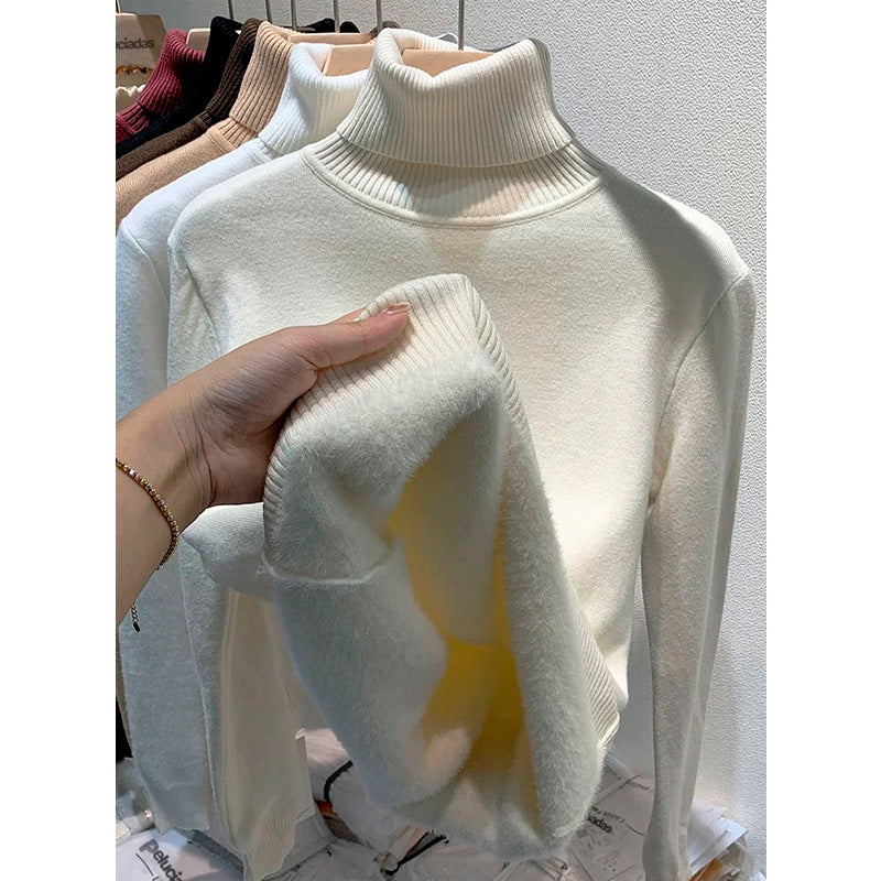 suéter peluciado Suéter sueter peluciado feminino gola alta