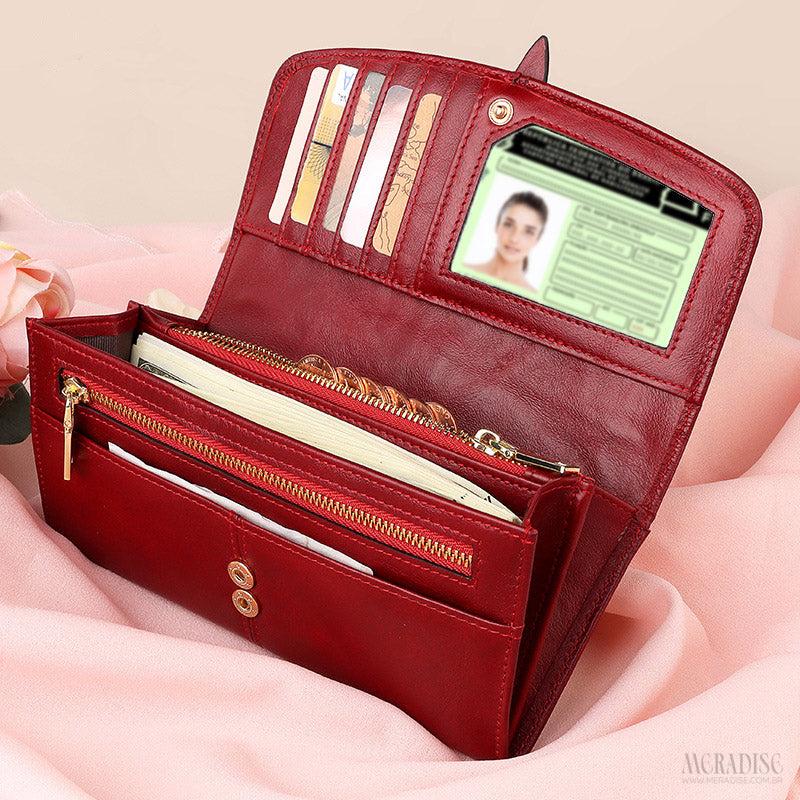 Carteira Feminina de Couro Legítimo - Marine