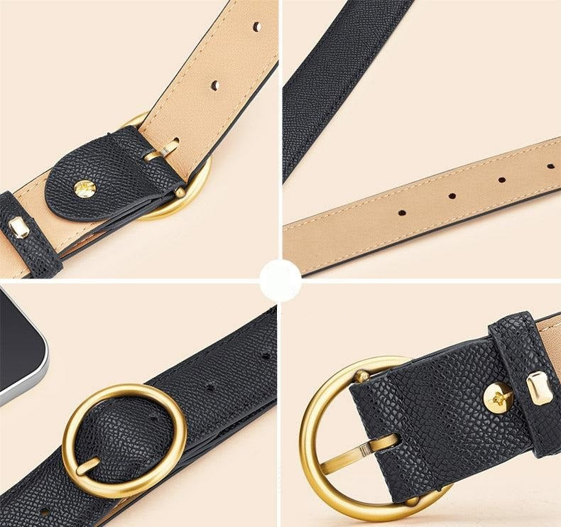 Cinto Feminino de Couro Legítimo - Belle