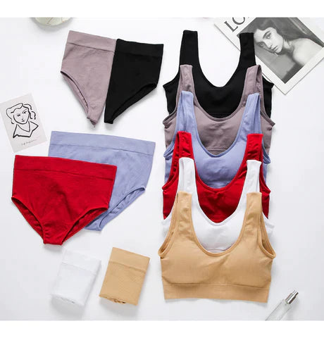 Conjunto de Calcinha e Sutiã Super Comfort - Conforto, liberdade e elegância