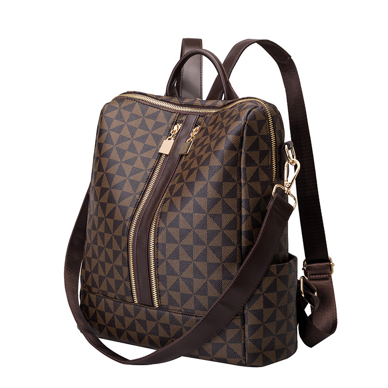 Kit Mochila + Clutch Bag Feminina em Couro PU - Andrea