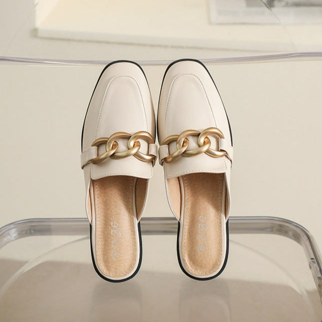 Rasteirinha Mule em Couro - Anna