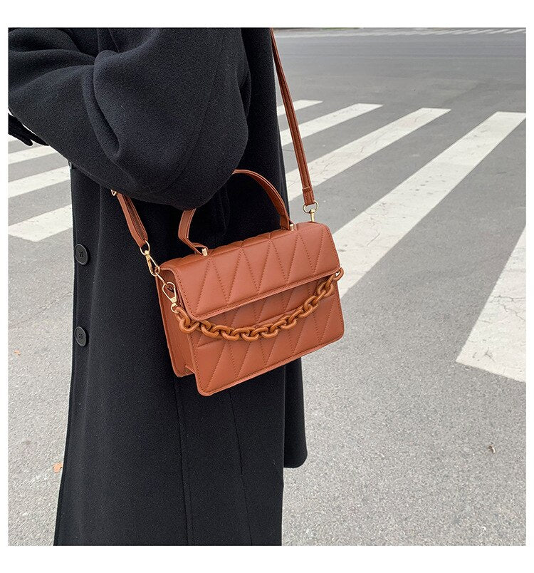 Bolsa Feminina de Couro 2 em 1 Durável e Estilosa