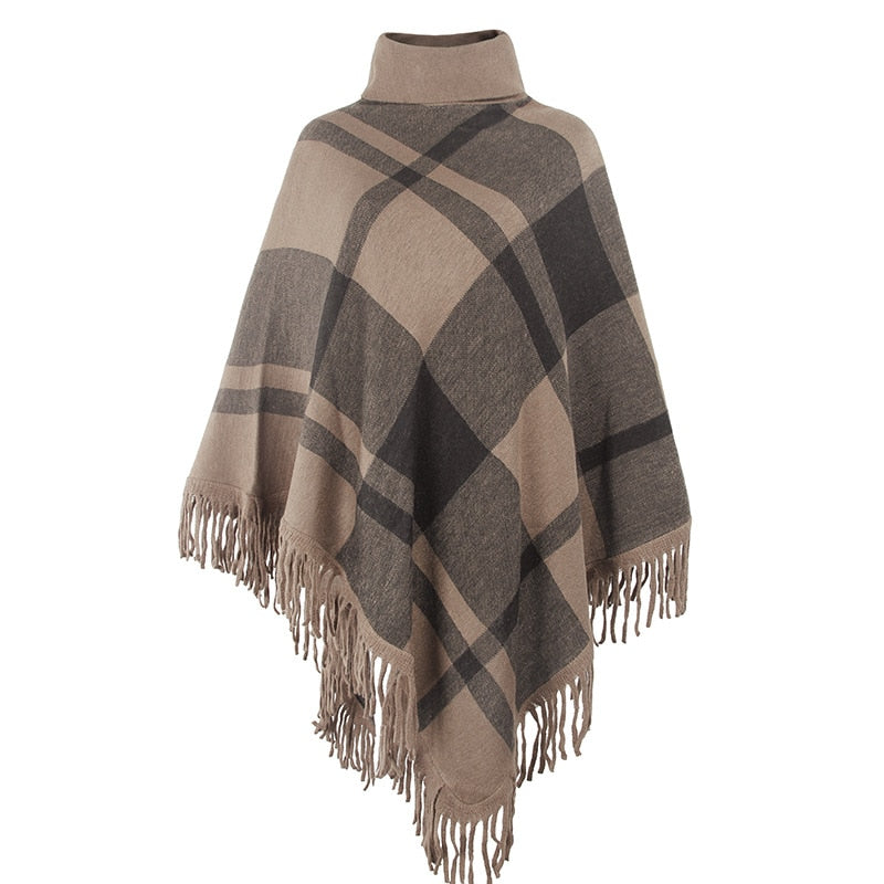 Poncho Feminino Gola Alta - Sophie
