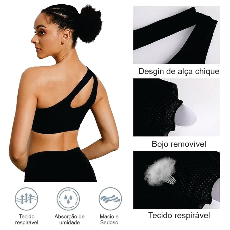 Top Fitness Feminino Firme e Confortável - Larie