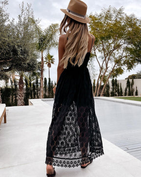 Vestido com Shorts Fenda em Renda - Alice