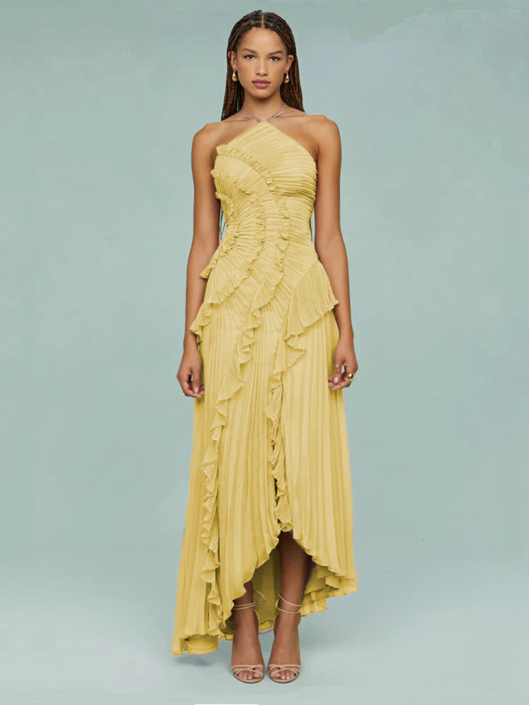Vestido Longo com Babados - Junie