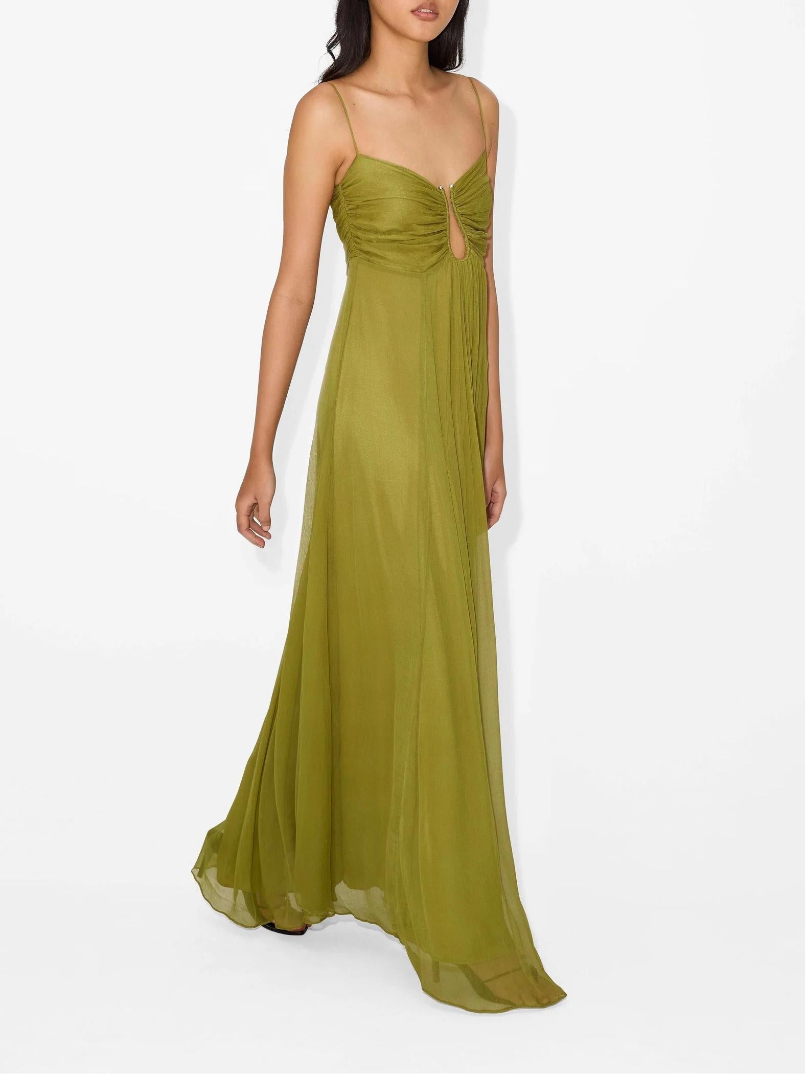Vestido Longo Fluído e Mácio - Flou Olive