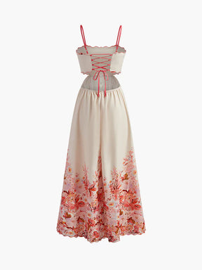 Vestido Midi com Decote Reto