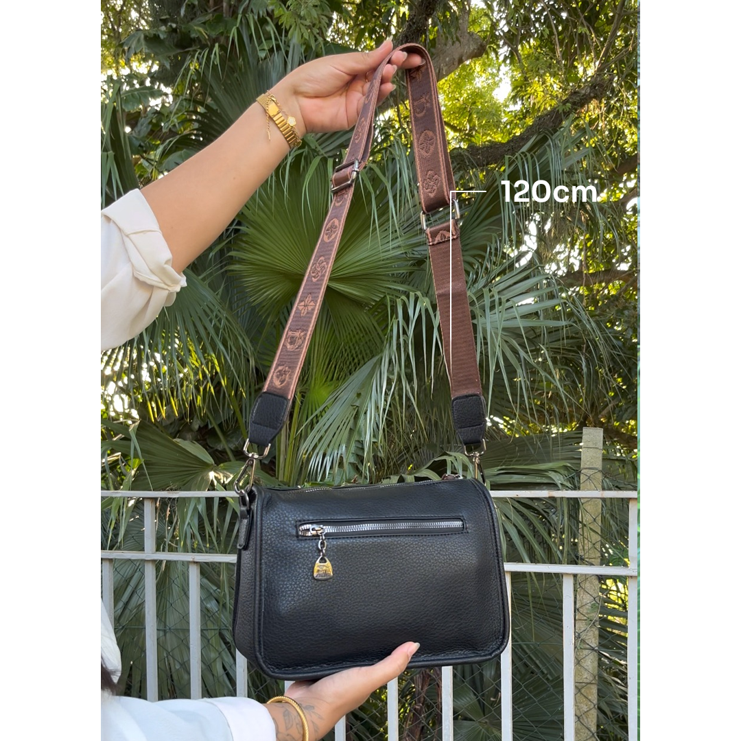 Bolsa de Couro Transversal ou Tiracolo - Milane
