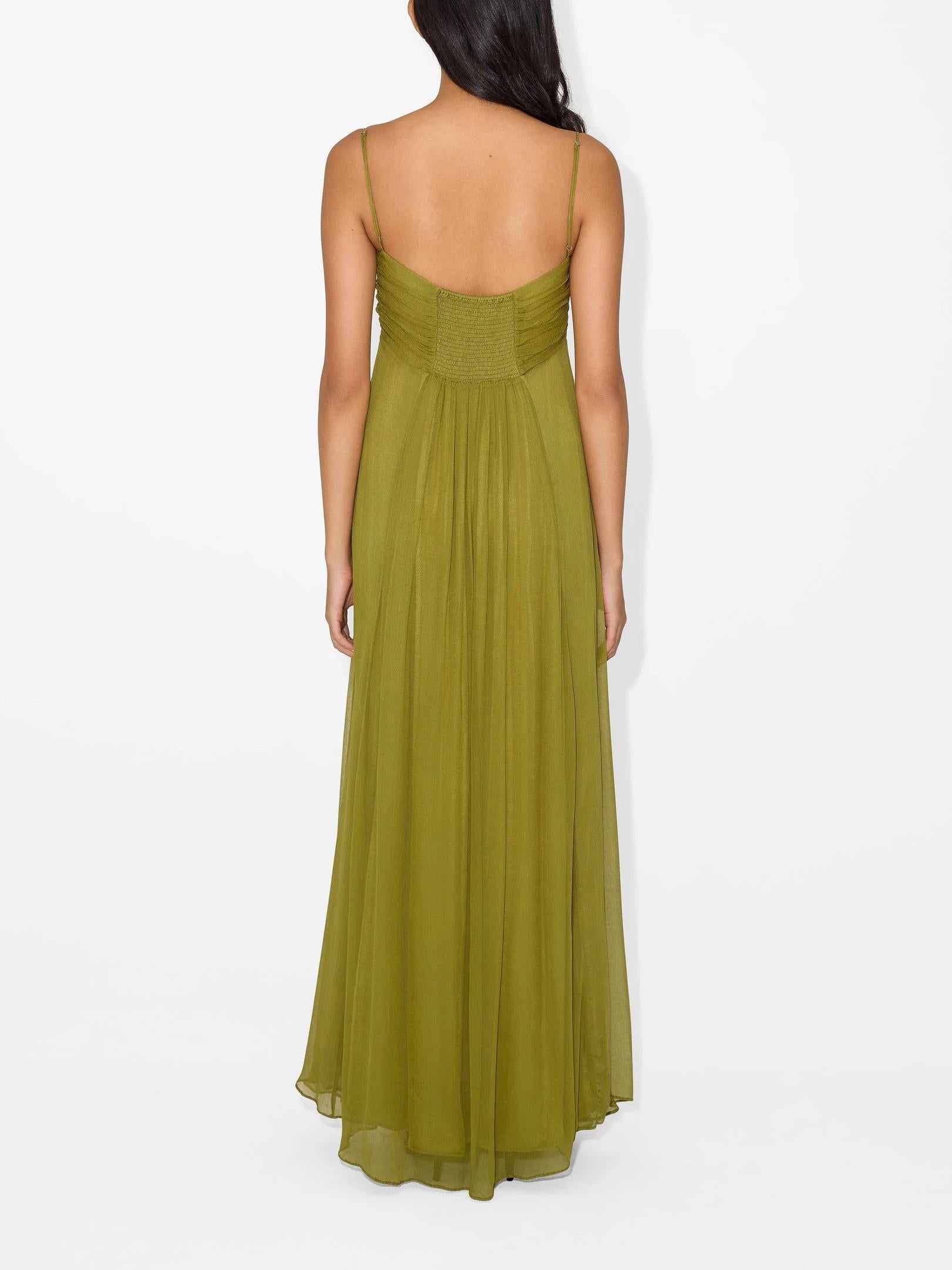 Vestido Longo Fluído e Mácio - Flou Olive