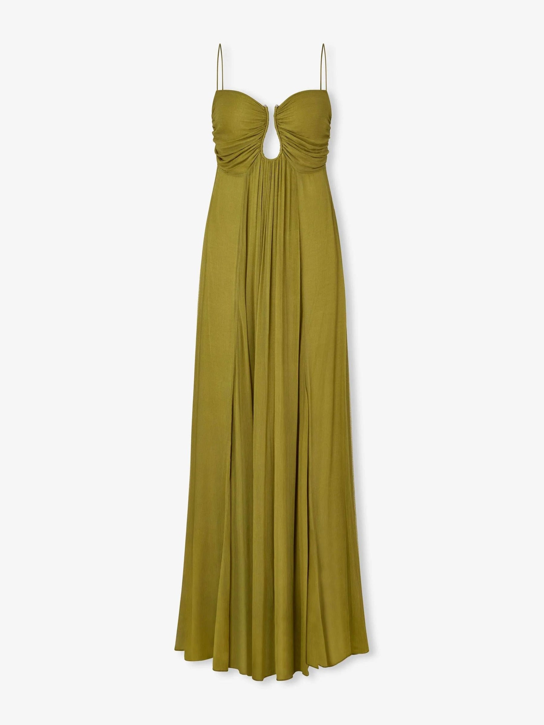 Vestido Longo Fluído e Mácio - Flou Olive