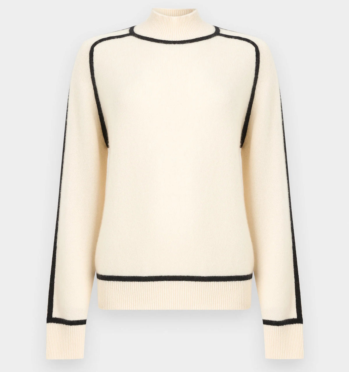 Suéter Feminino Gola Alta Cashmere Oversized – Nina