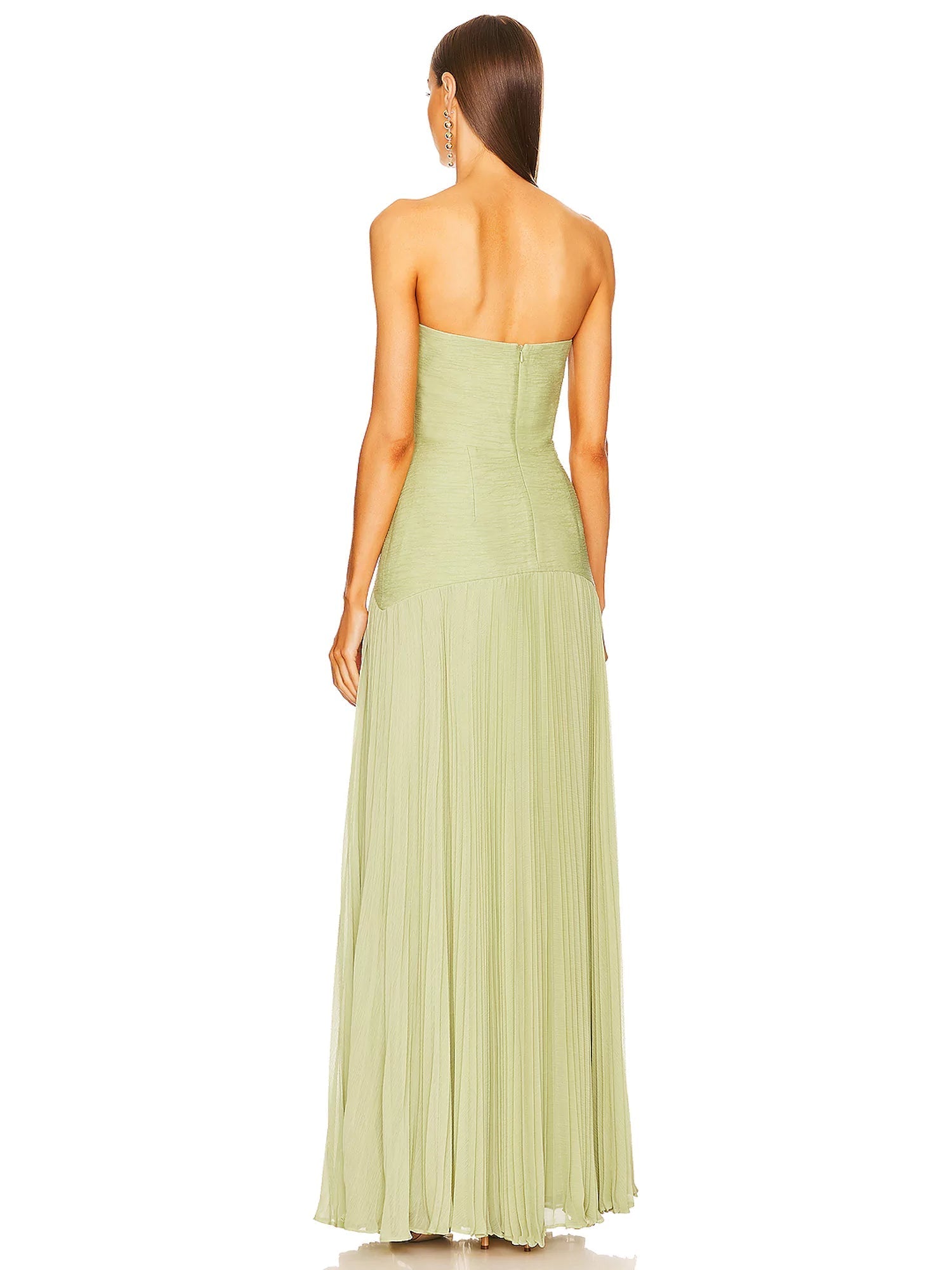 Vestido Feminino Longo Tomara que Caia Canelado Plissado – Provence